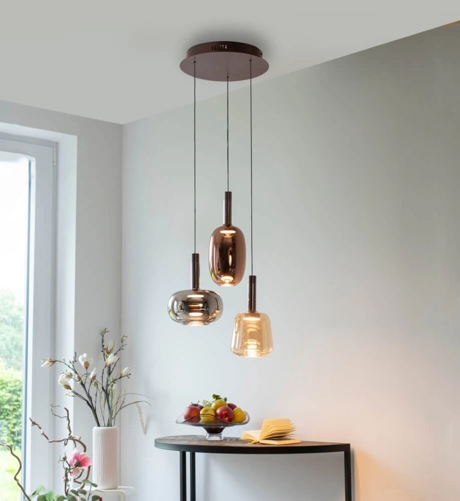 Vrolijke hanglamp Irides 3-lichts rond Paul Neuhaus 4012248385845