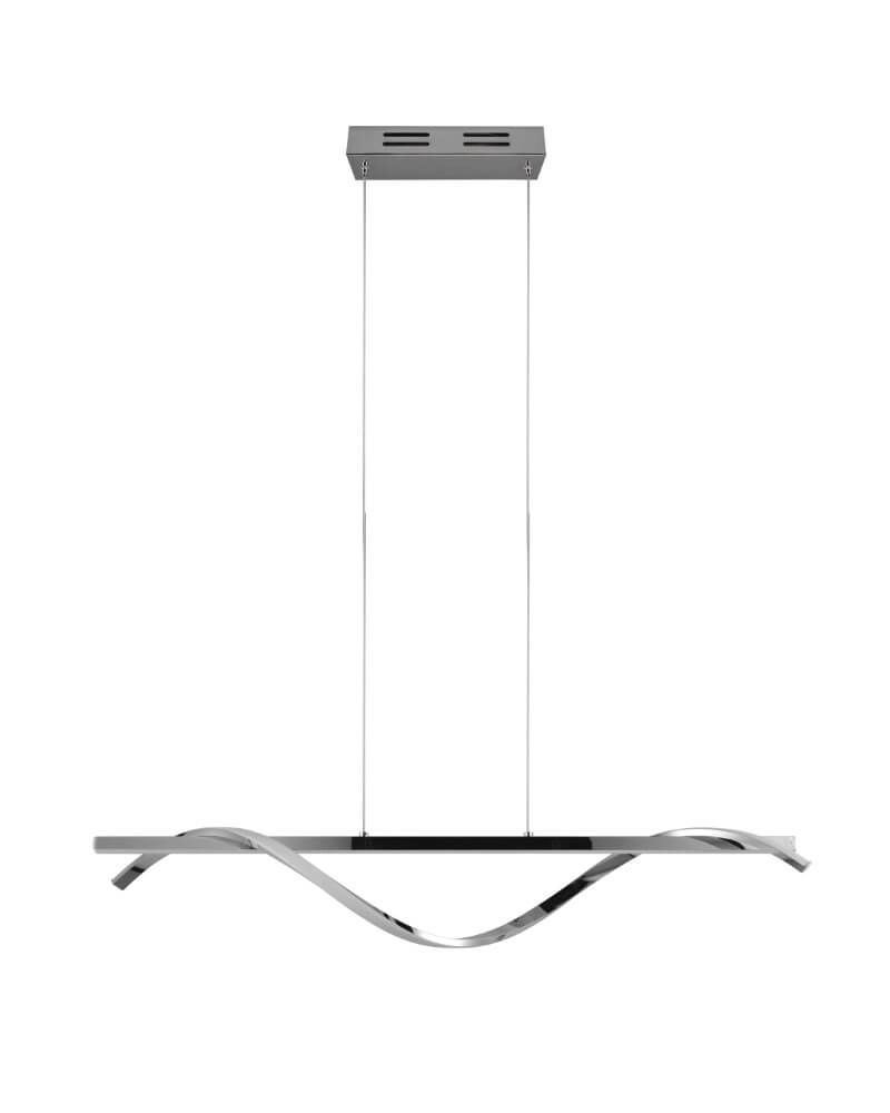 Hanglamp Isabel 100cm lang chroom Trio 4017807561357