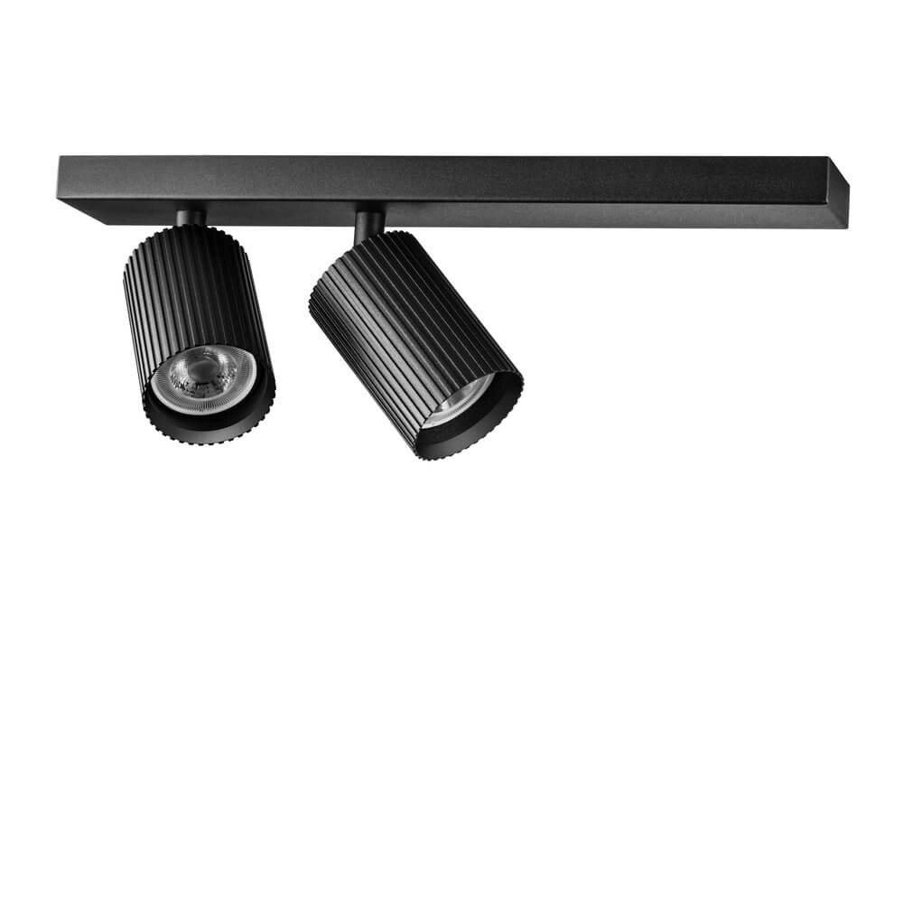 Plafondspot Onis 2-lichts - zwart Lyora 4255805302330