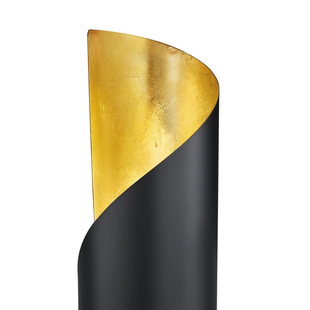 Design nachtkastlampje Frank zwart met goud Trio 4017807359763