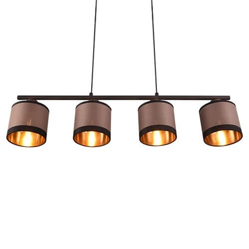 Hanglamp Davos taupe 4-lichts Trio 4017807574333