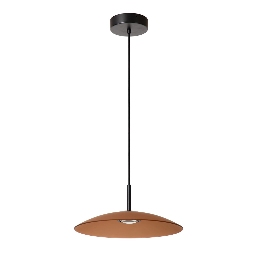 Strakke hanglamp Menga Ø 40cm amber glas Premium by Lucide 5411212251190