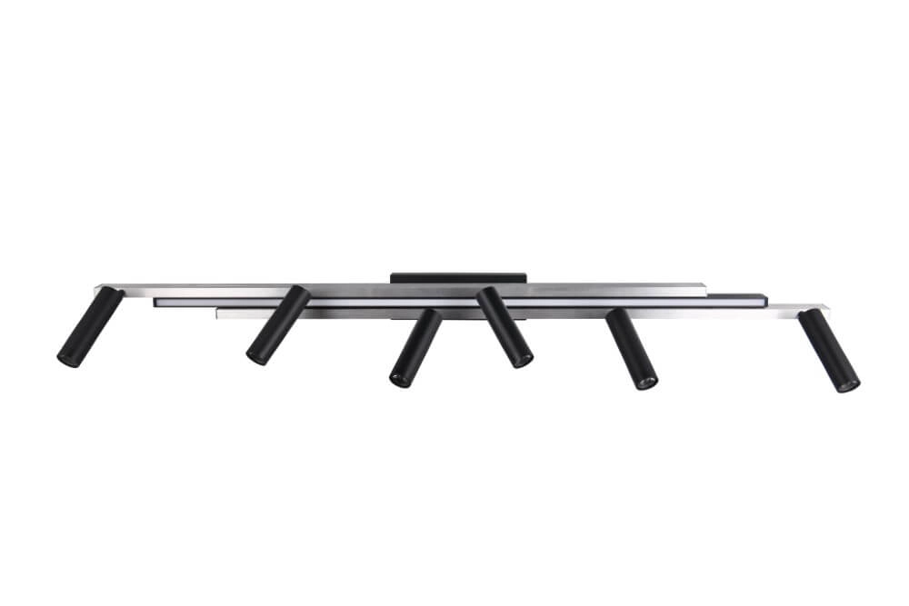 6-lichts led spot Zeno metaal met zwart Trio 4017807627305