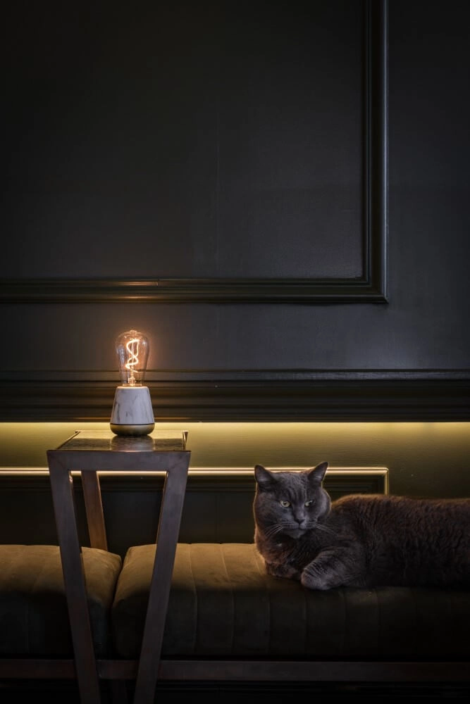 Oplaadbare tafellamp One White Marble Humble 7446023294270