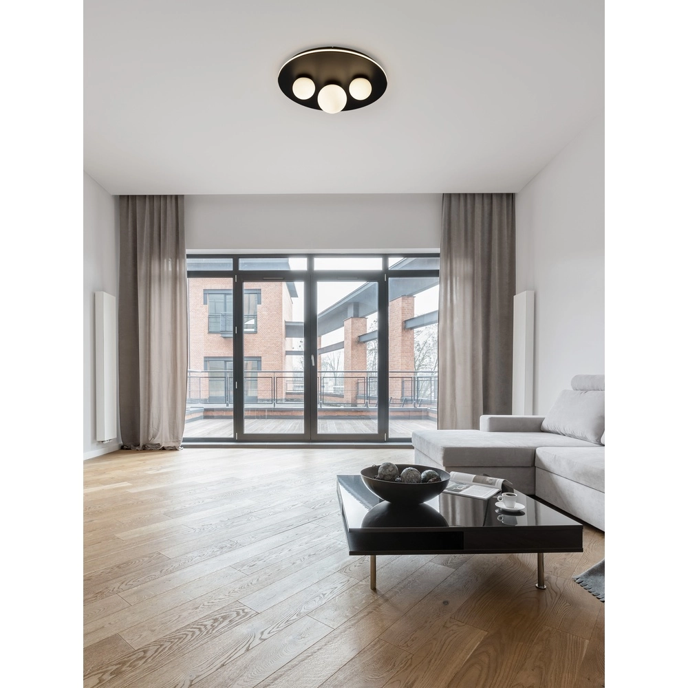 Design plafondlamp Velna zwart Ø 49,5cm Design plafondlamp Velna zwart Ø 49,5cm