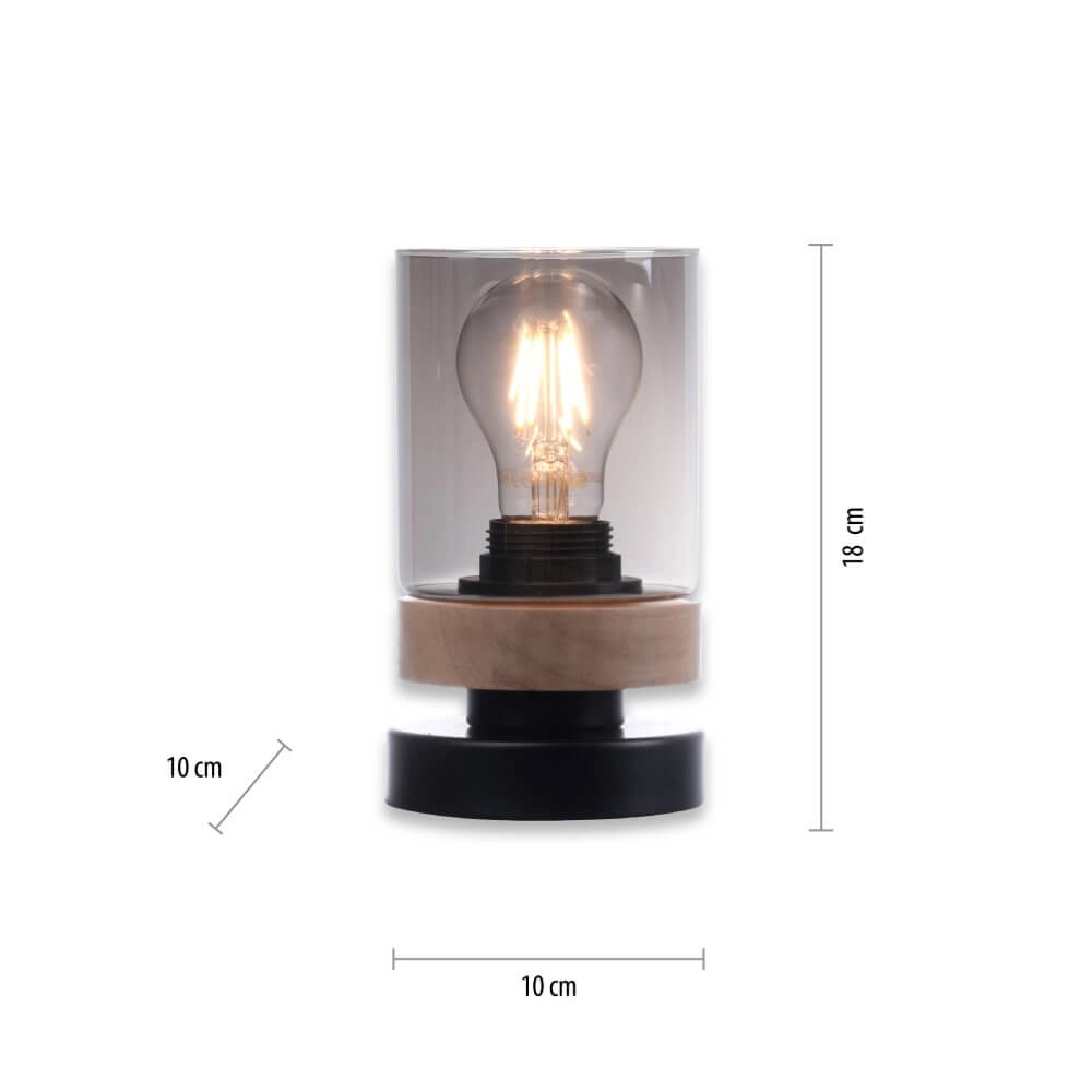 Tafellamp Pasqual zwart Just Light 4043689986087