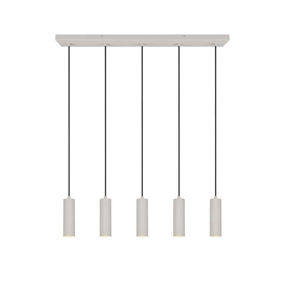 5-lichts hanglamp Soka grijs Trio 4017807658552