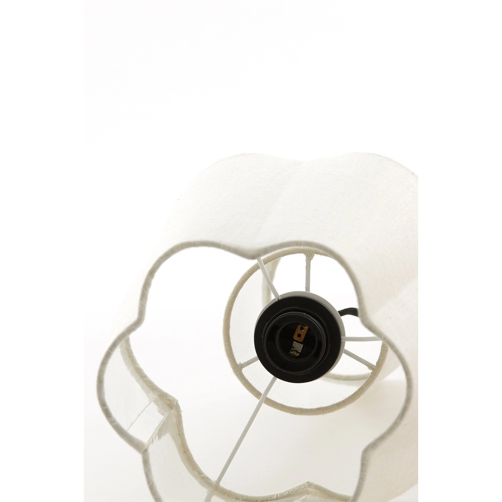 Schemerlamp Musaby organische vorm - naturel linnen Light & Living 8717807784249