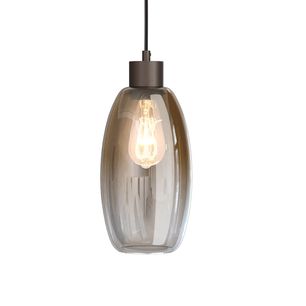 Glazen hanglamp Olive 3x Ø 15cm - cacao Masterlight 8718121393971