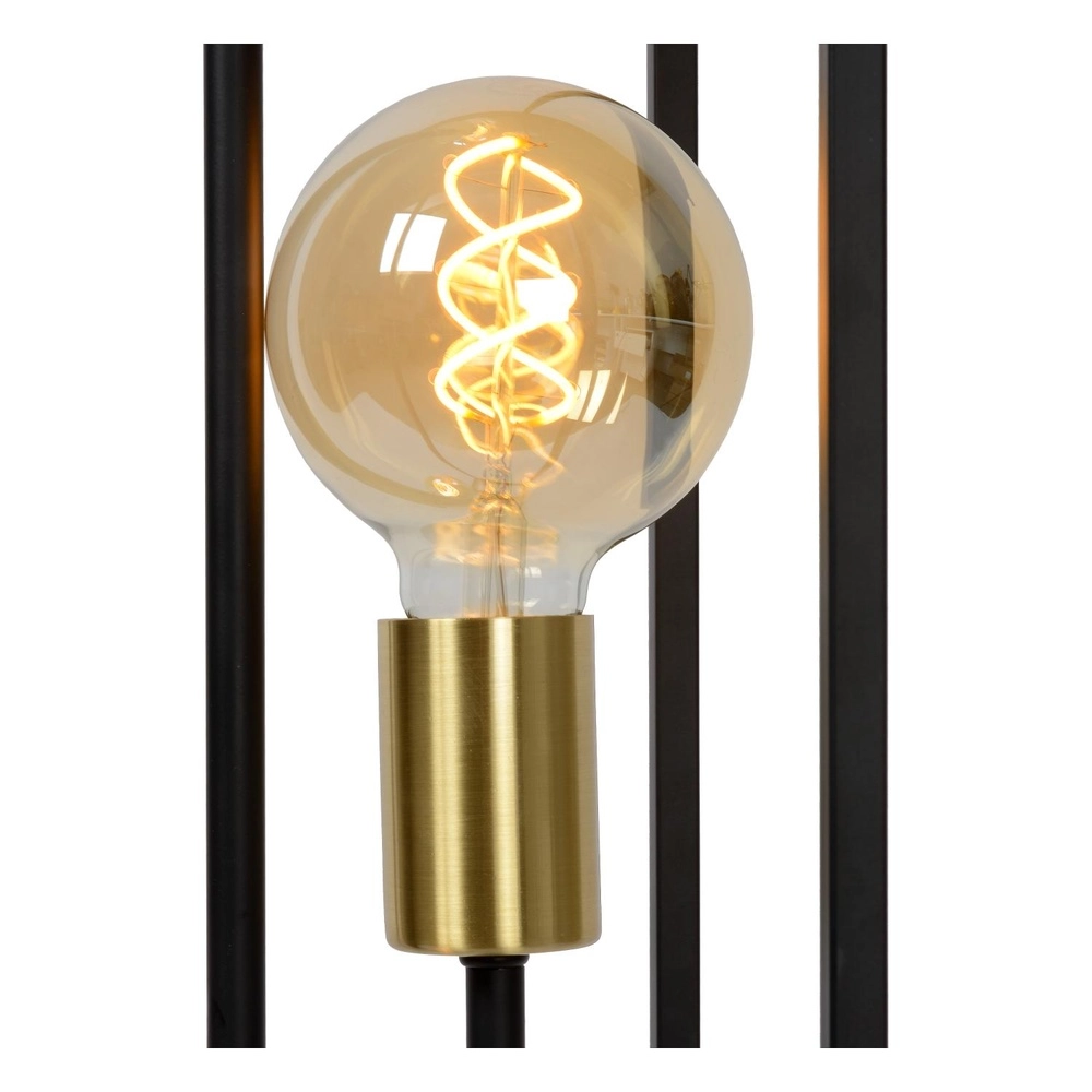 Vloerlamp Ruben zwart Lucide 5411212000200