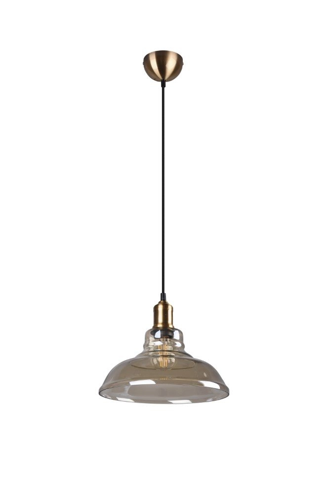 Glazen hanglamp Aldo Ø 28cm oud koper Trio 4017807465969