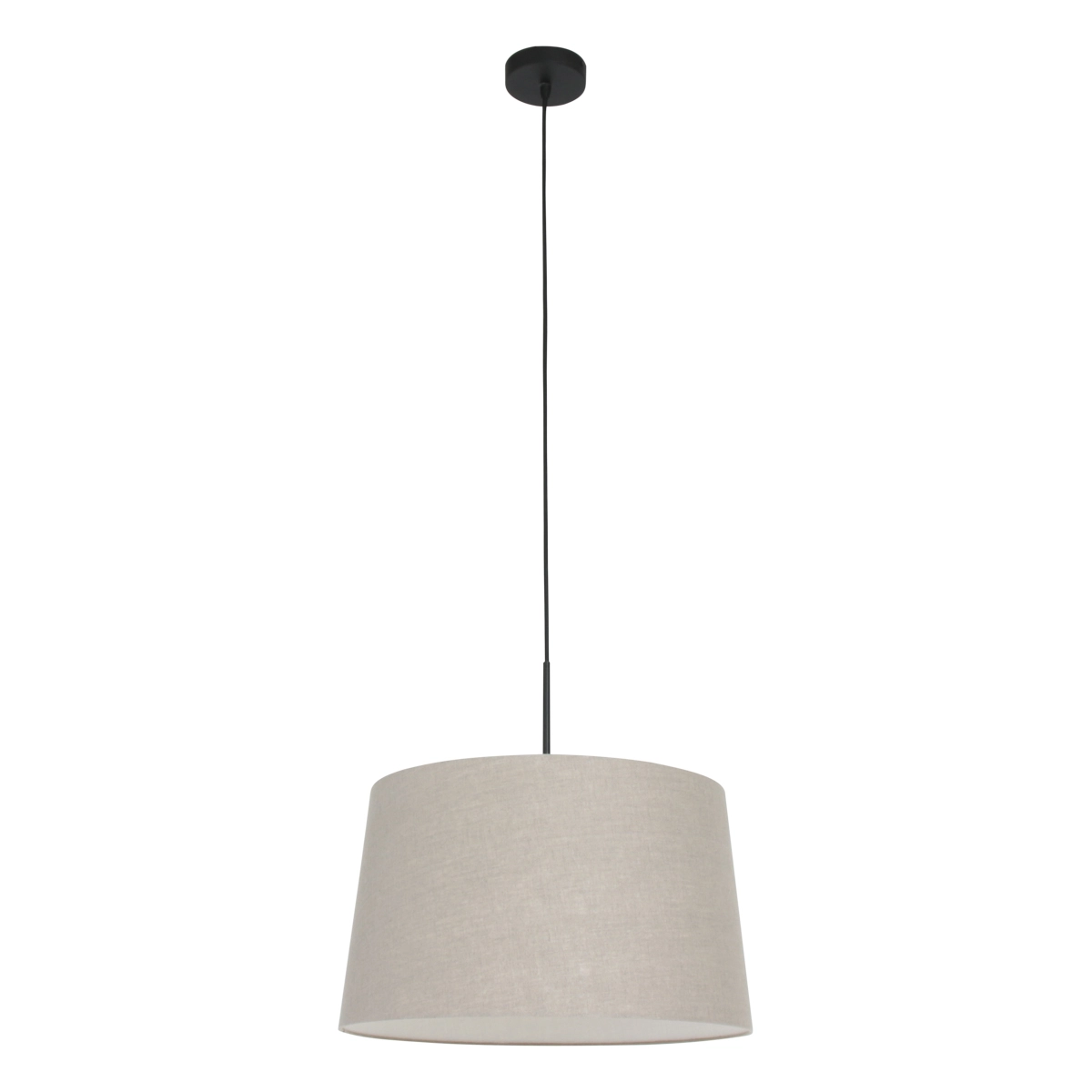Hanglamp Sparkled met kap 45cm taupe met zwart Steinhauer 8712746146615