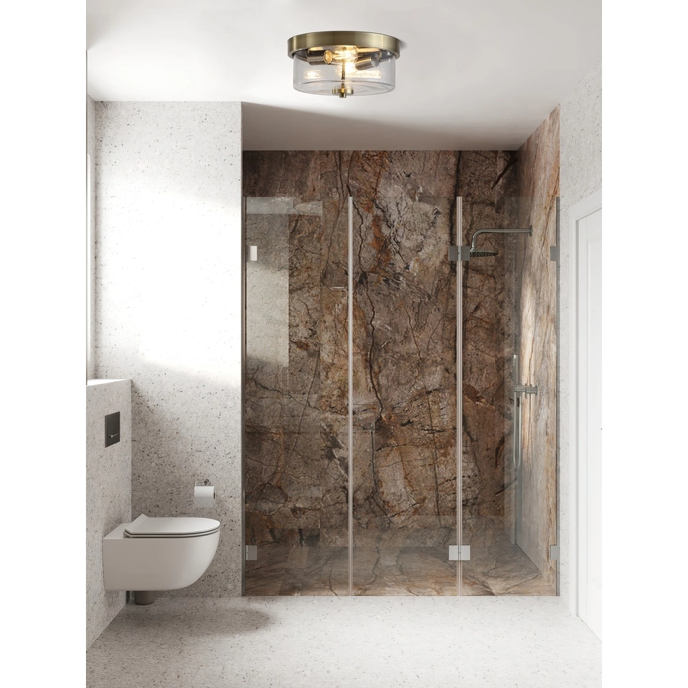 Plafondlamp Empire goud IP44 Searchlight 5053423304007