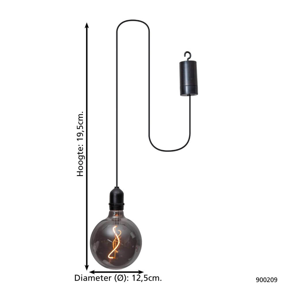Zwarte pendel Vignanello smoke Eglo 9008606229932