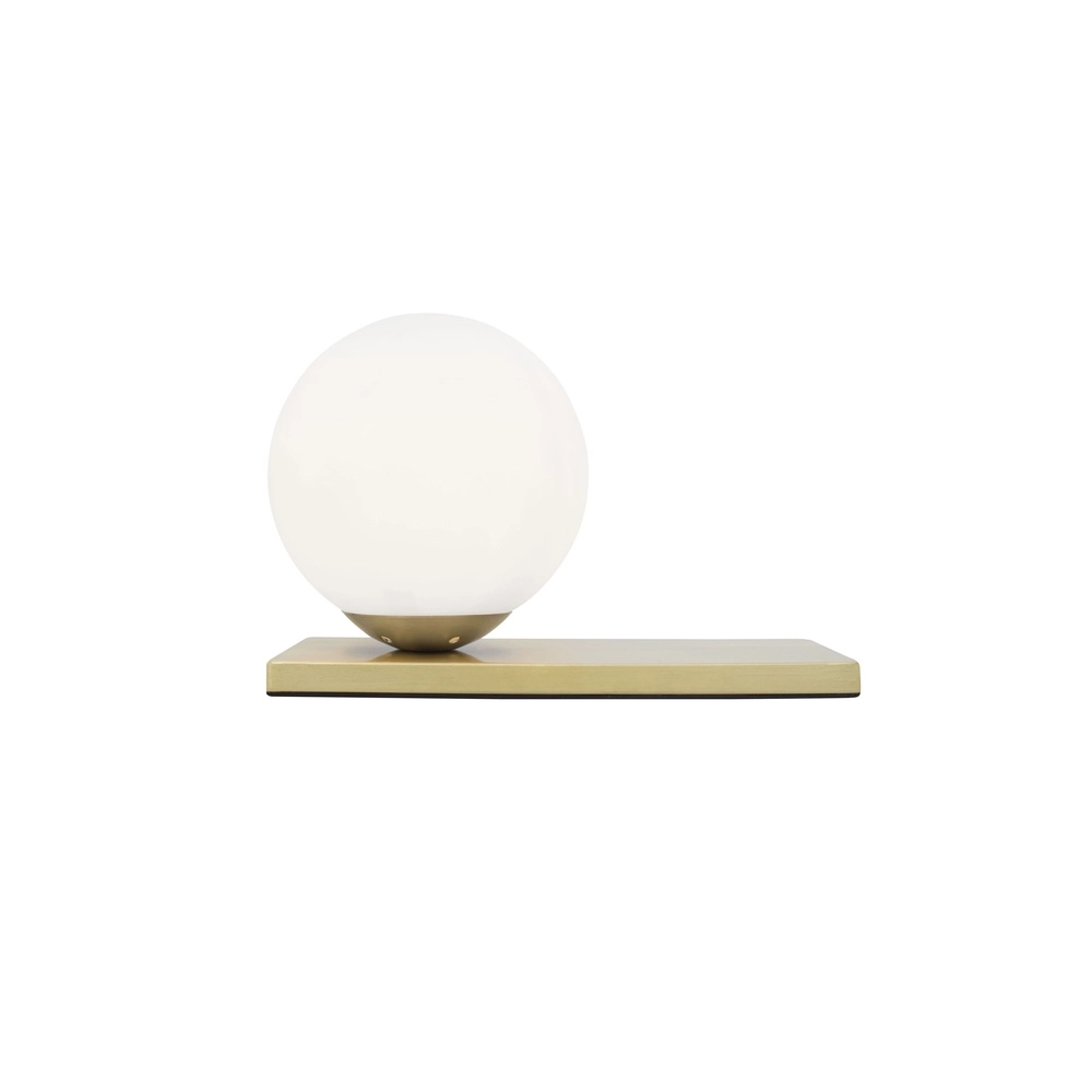 Tafellamp Juliet goud met wit glas Tafellamp Juliet goud met wit glas