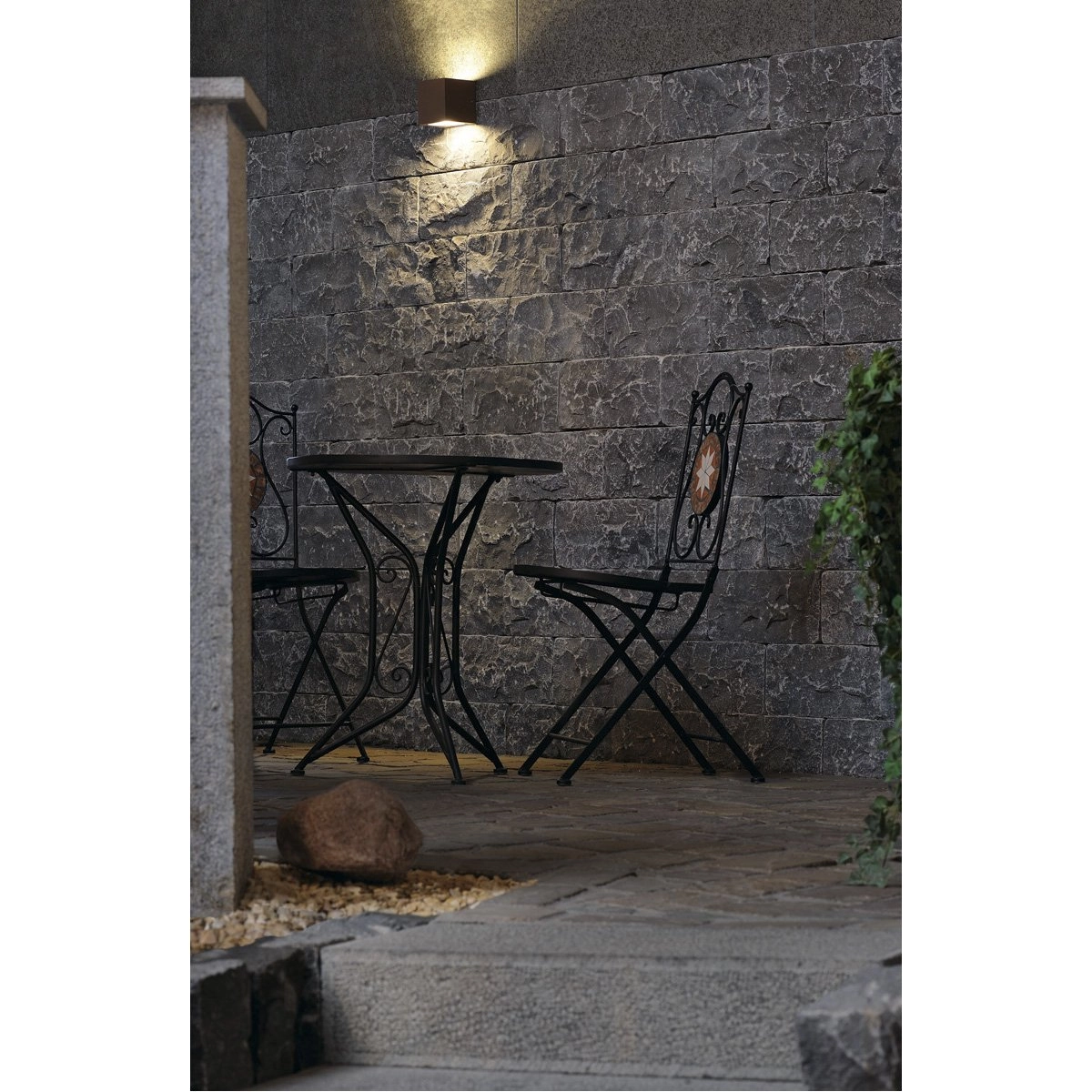 Muurlamp Sitra Cube Up - Down GX53 bruin SLV 4024163112543