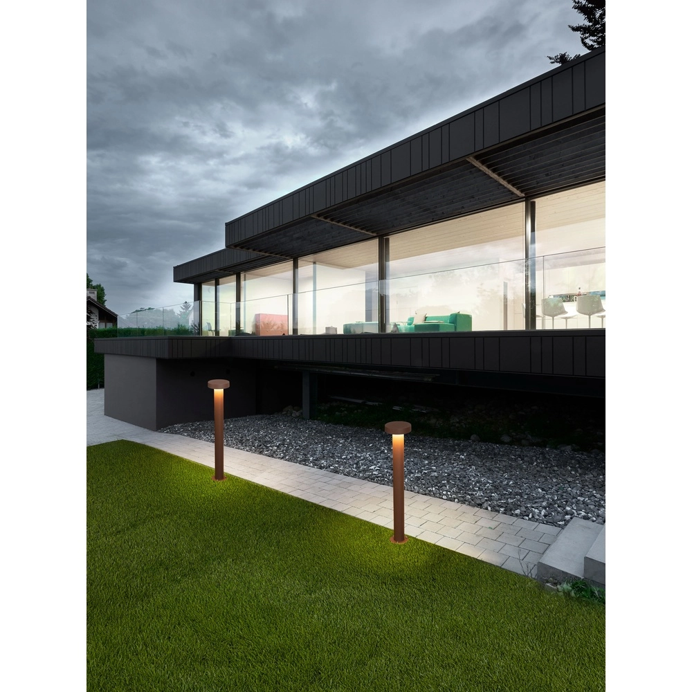 Desing tuinlamp Gong roestbruin 60cm - 2700K Lyora 5212017496225