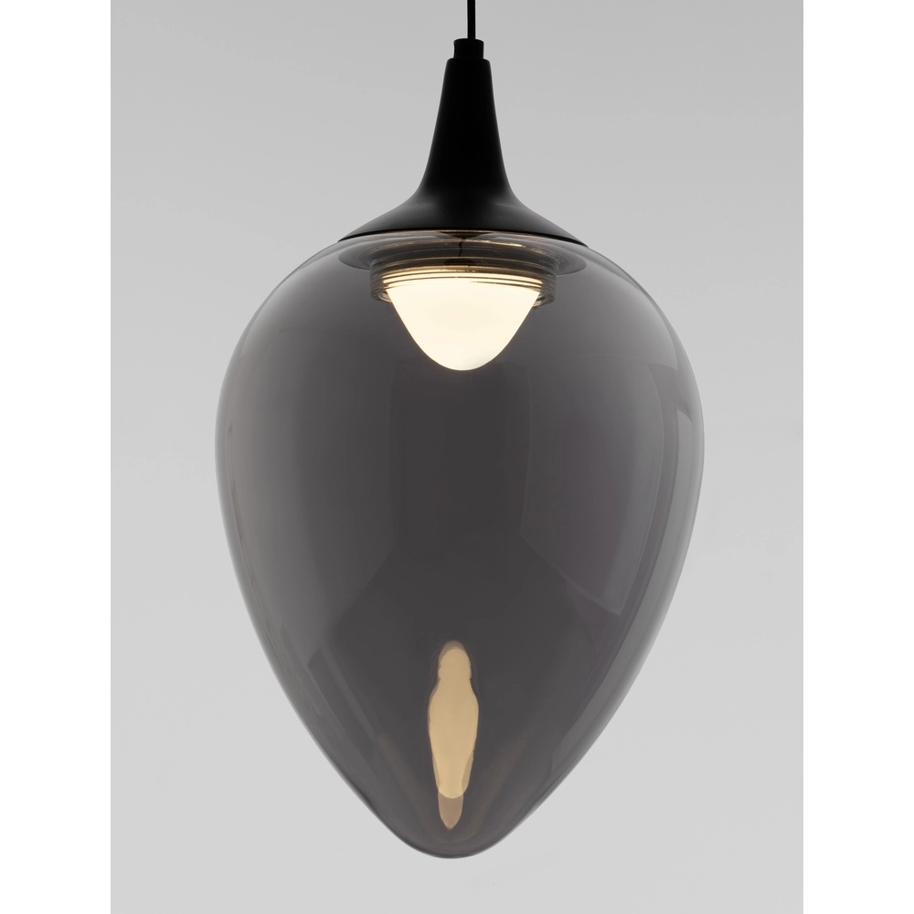 Hanglamp Nali 1-lichts smoke glas
