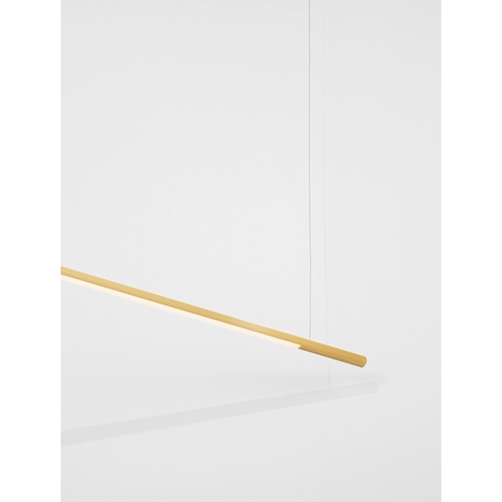 Strakke hanglamp Brillia goud 120cm Lyora 5212017473783