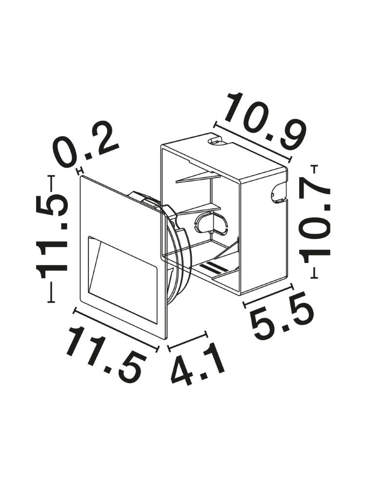 Corten inbouwlamp Til design Lyora 5212017498014