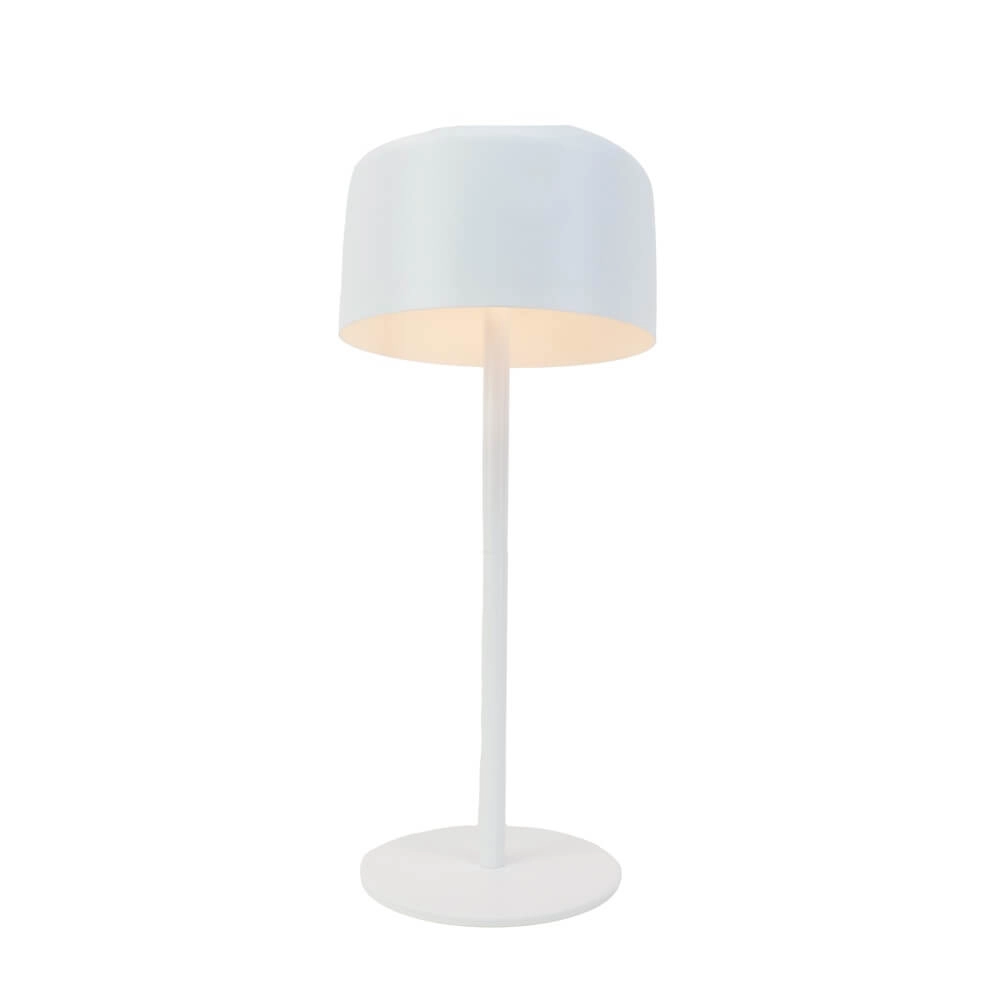 Strakke tafellamp Roccanova solar wit met usb Strakke tafellamp Roccanova solar wit met usb