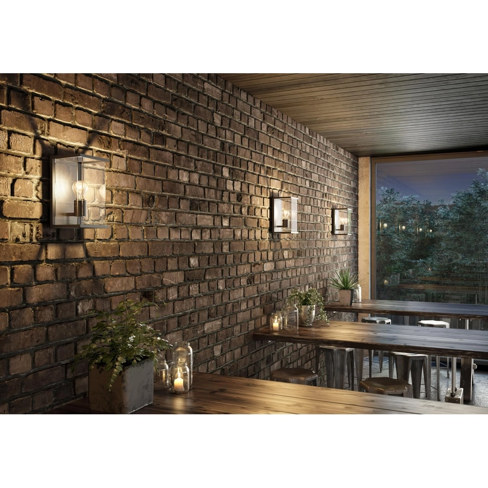 Strakke wandlamp Claire enkel antraciet Lucide 5411212271488