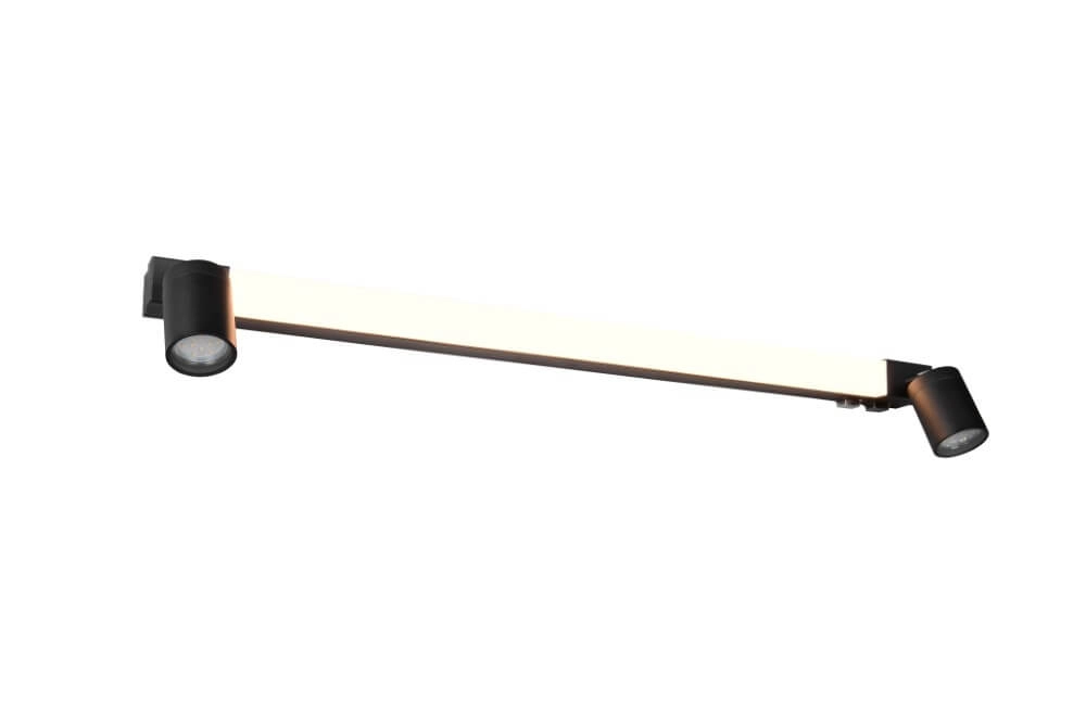Spiegellamp Enrico 90cm - zwart Trio 4017807615654