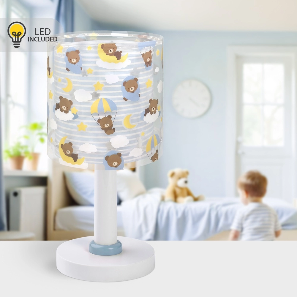 Kinderkamer tafellamp Baby Teddy blauw Dalber 8420406002170