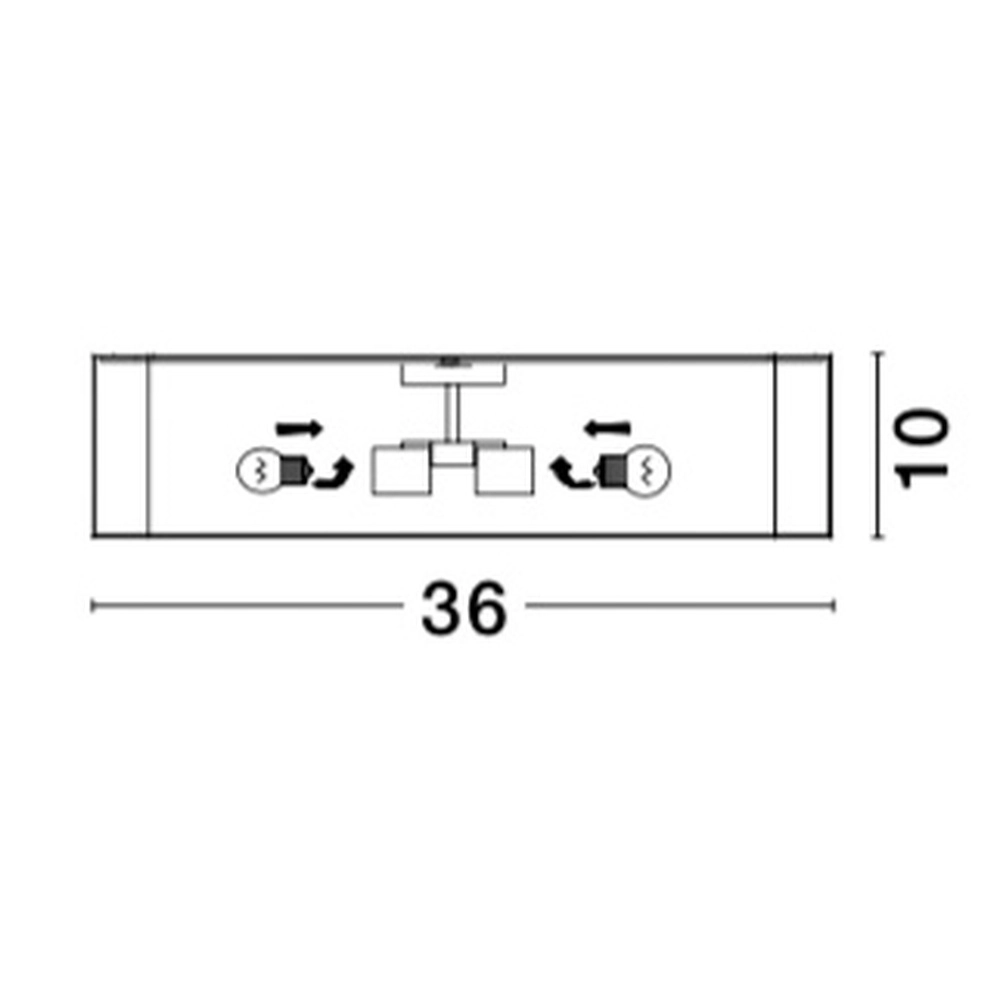 Vierkante plafondlamp Ragu zwart 36cm Lyora 5212017413734
