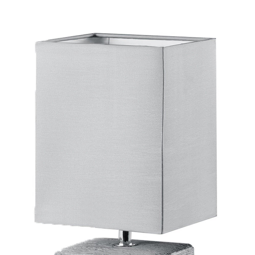 Vierkante schemerlamp Ping grijs Trio 4017807275896