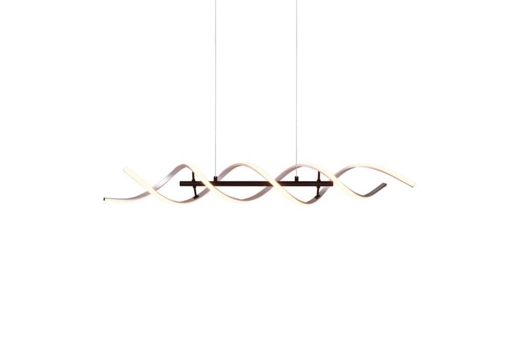 Design led hanglamp Sequence geborsteld metaal Trio 4017807540710