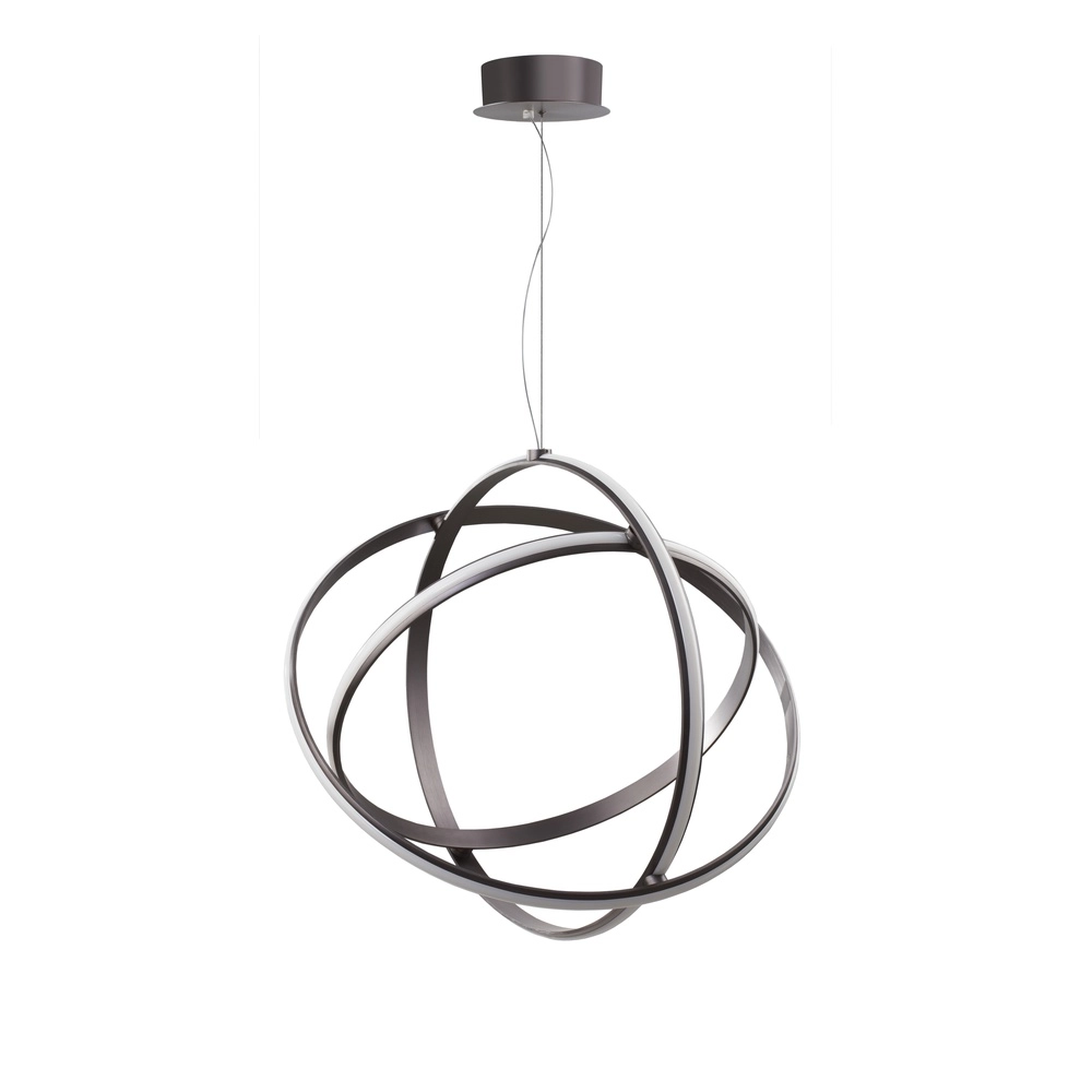 Hanglamp Pertone S Ø 70cm zwart met paarse gloed