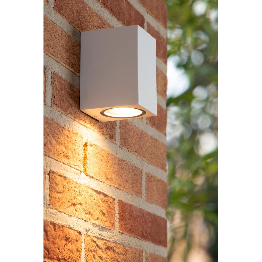 Design wandspot Zaro IP44 enkel wit Lucide 5411212690050