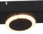 Led opbouwspot Meriza 5-lichts zwart Brilliant 4004353396762