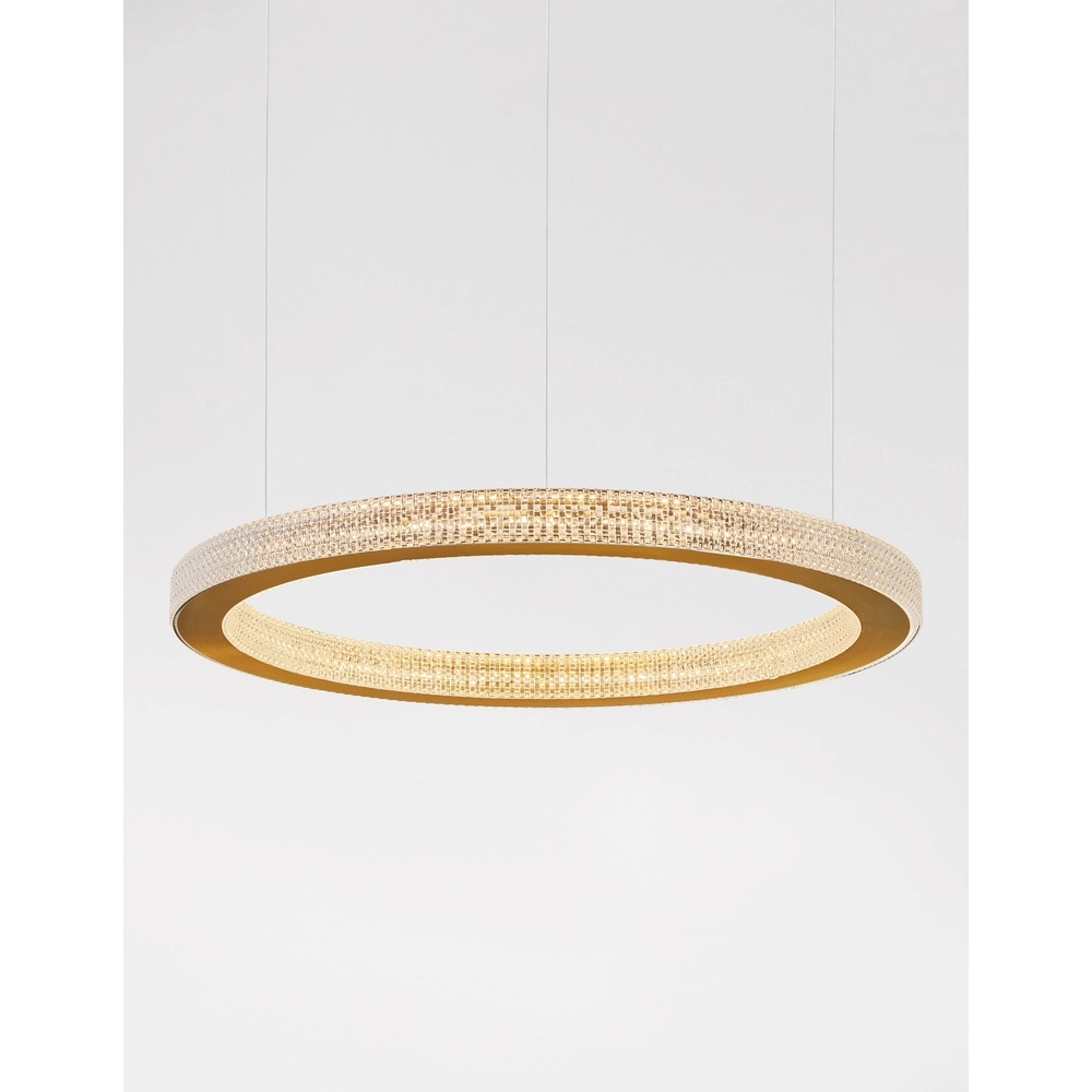 Hanglamp Fiore goud Ø 60cm Lyora 5212017424136
