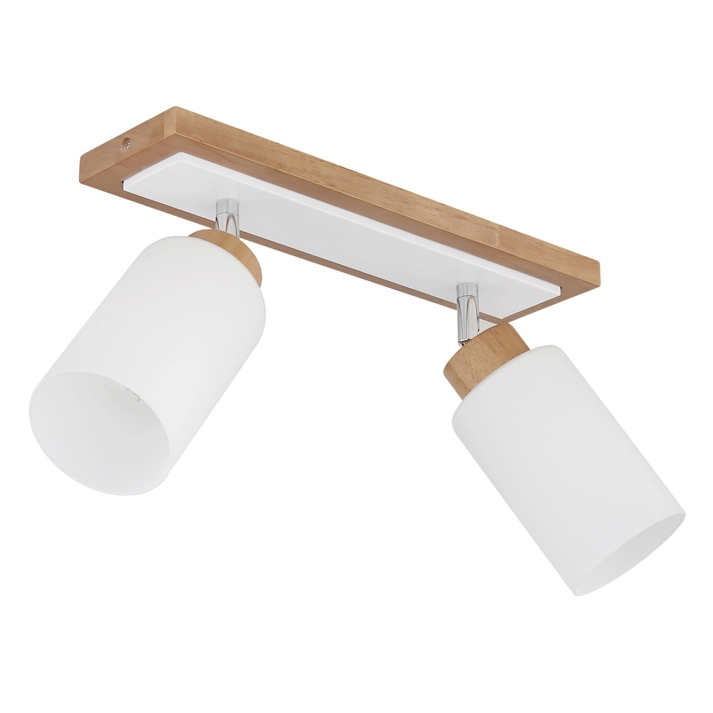 Plafondlamp Rowena 2-lichts hout Globo 9007371592357