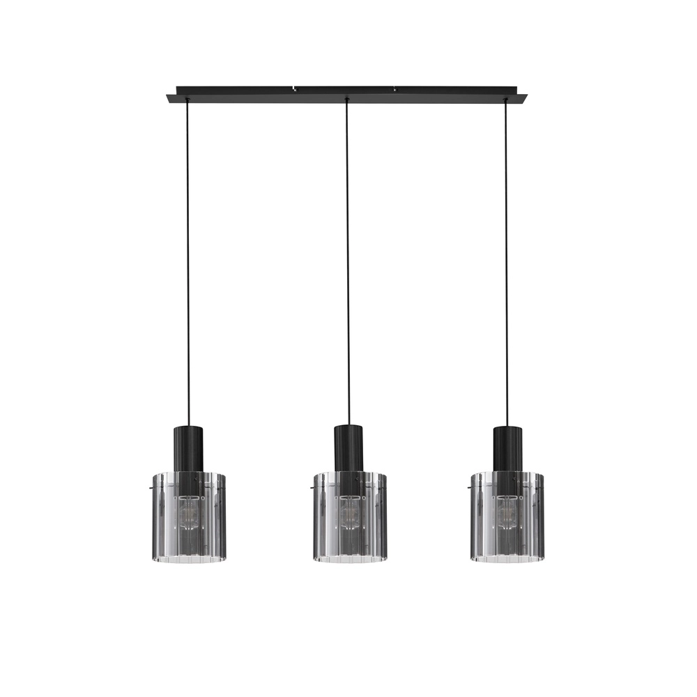 Design hanglamp Mirbi 3-lichts zwart recht Lyora 5212017468444