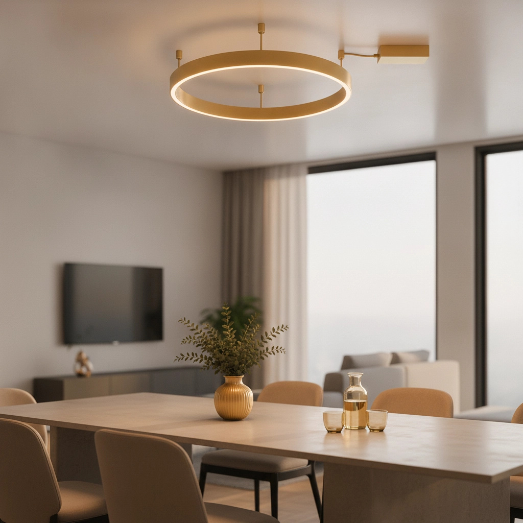Plafondlamp Motif goud Ø 80cm