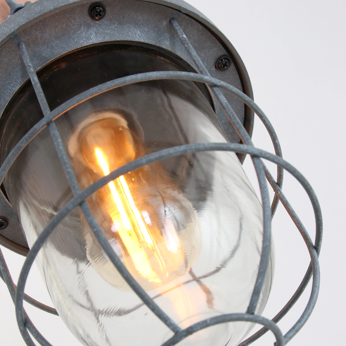 Landelijke hanglamp Mistral 17cm vintage grijs Steinhauer 8712746111842