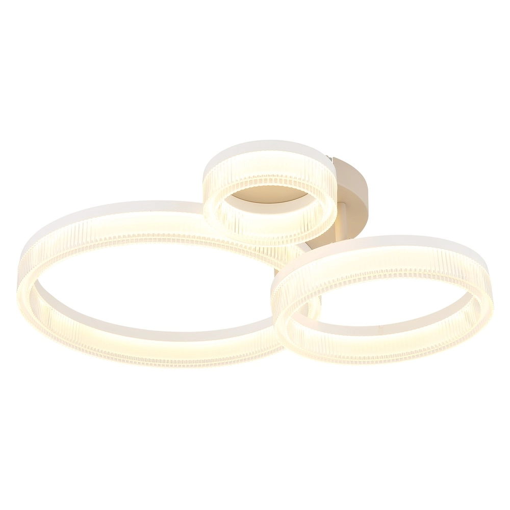 Moderne plafondlamp Zara zand bruin 51cm