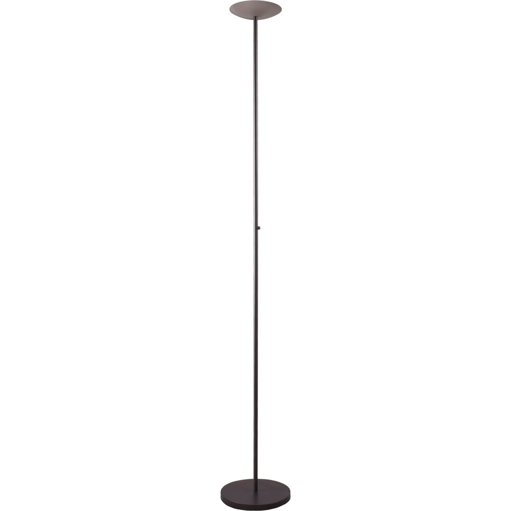 Design vloerlamp Scala zwart met nikkel Ø 20cm
