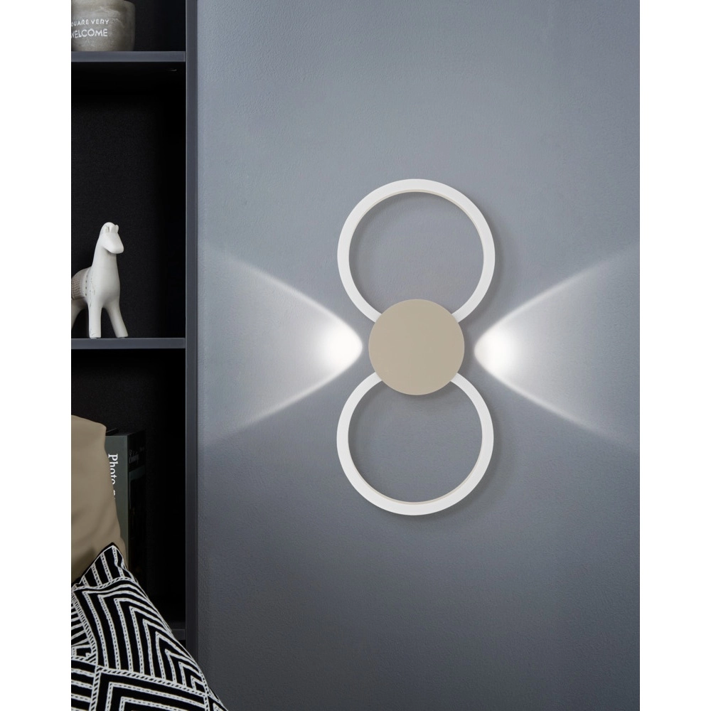 Design wandlamp Venticello 1 zand bruin Eglo 9008606357475