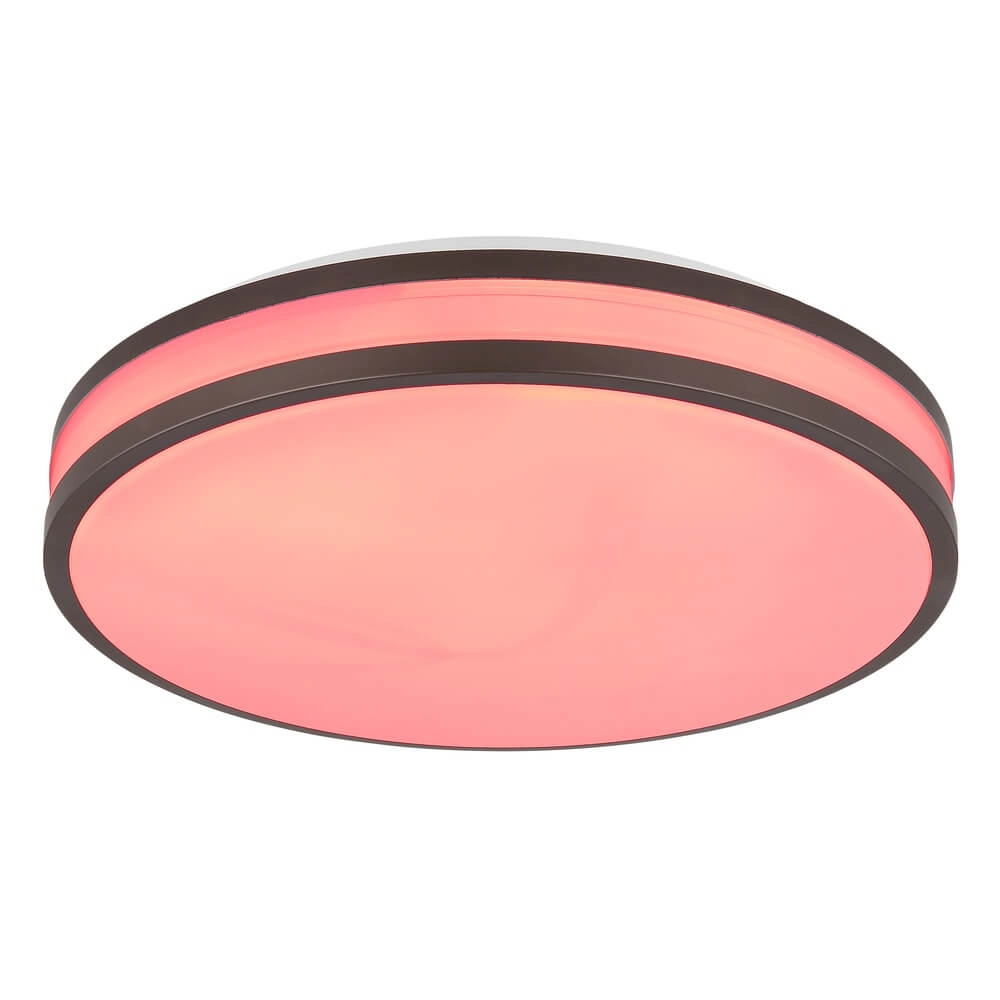 Plafonniere Betha bruin Ø 34cm Globo 9007371453825