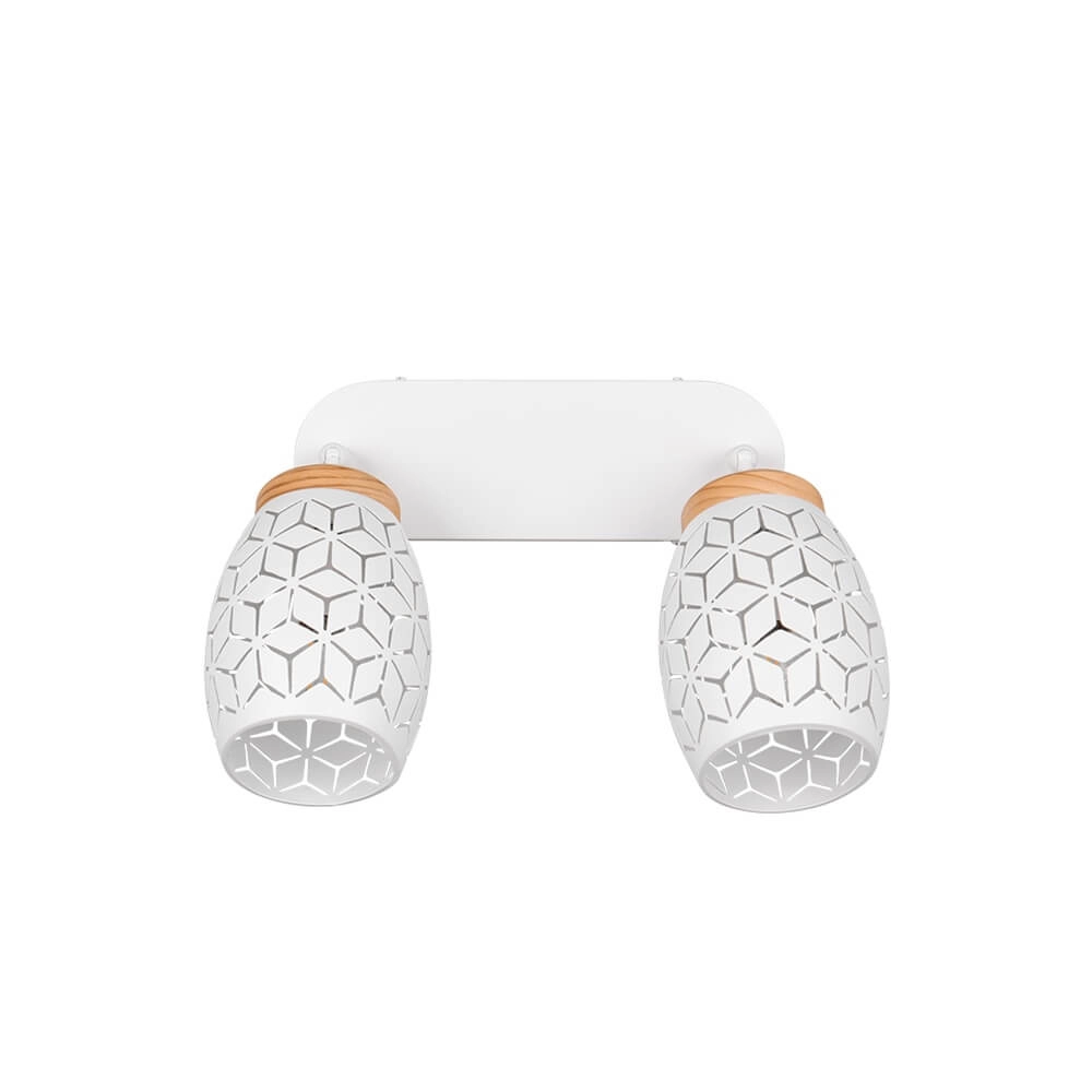 2-lichts opbouwspot Bidar wit Trio 4017807640663