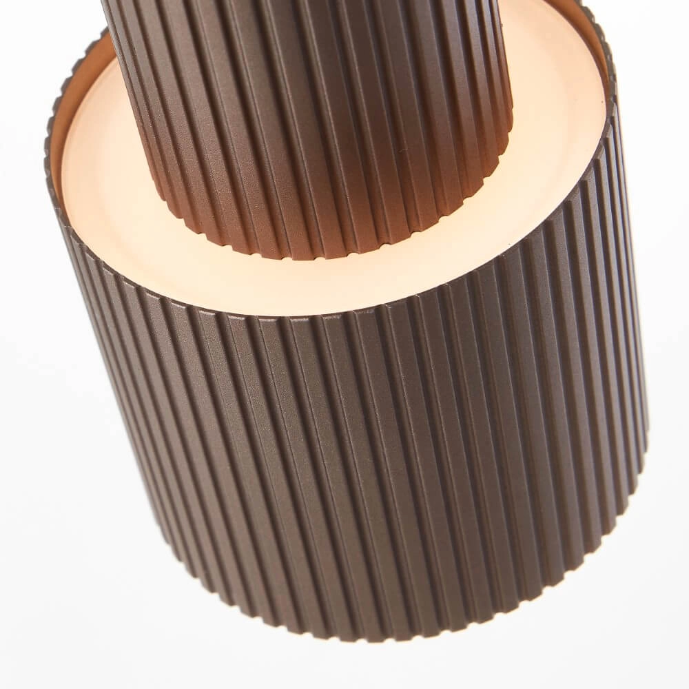 Design tafellamp Cadiz zwart met brons Brilliant 4004353446917