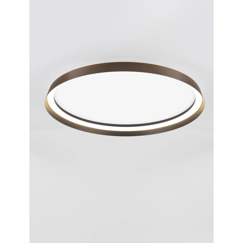 Design plafonniere Ormi Ø 60cm koffie bruin