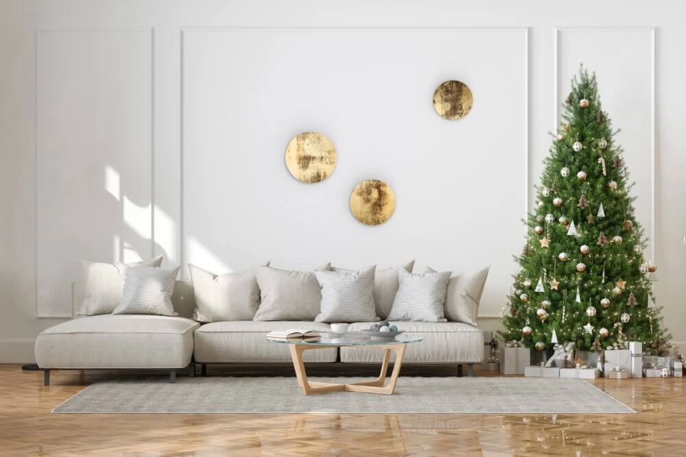 Gouden wandlamp Ring Led Wood S Lyora 5903139102803