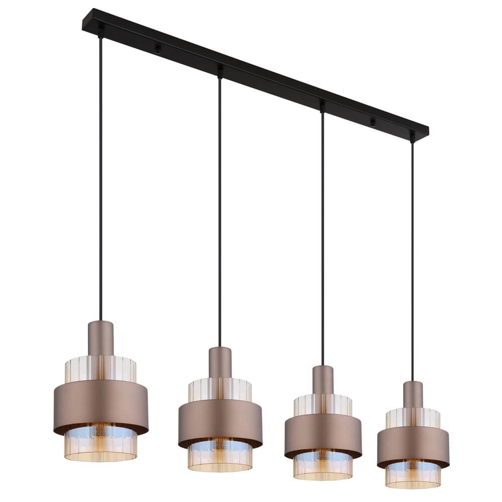 Hanglamp Milley brons 4-lichts Globo 9007371468676