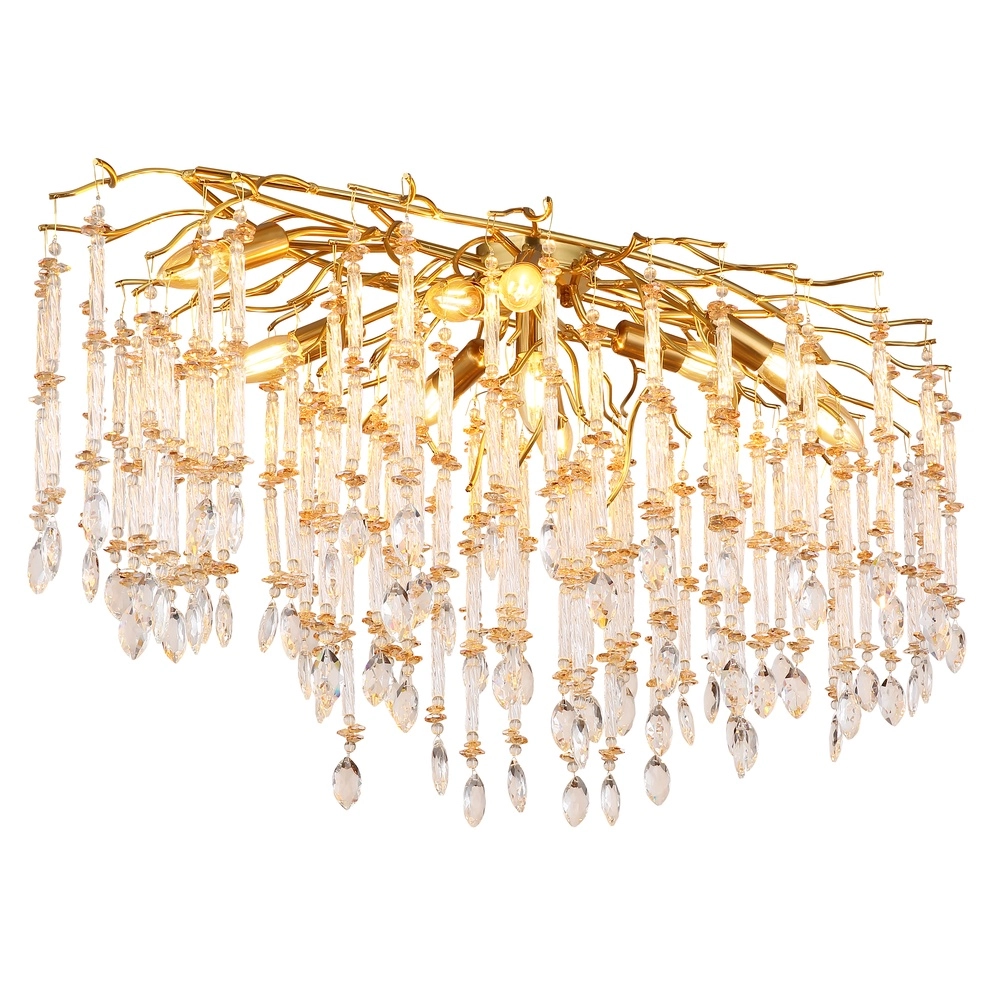 Plafondlamp Gloria 100cm goud
