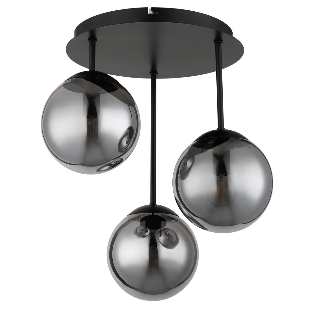 3-lichts plafondlamp Harmon zwart Globo 9007371583928
